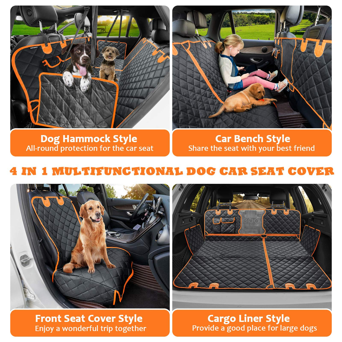Efficient Leisure Dog Car Seat Cover Folding Hammock Pet Carriers Bag  Carrying For Small Dogs Transportin Pet Car Accessories